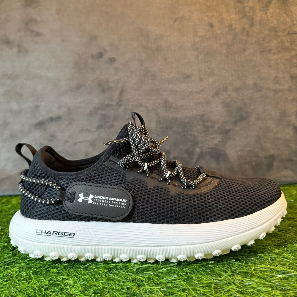 NEW‎ Under Armour Fat Tire Venture Shoes 3027562-002 Black White Mens size 9